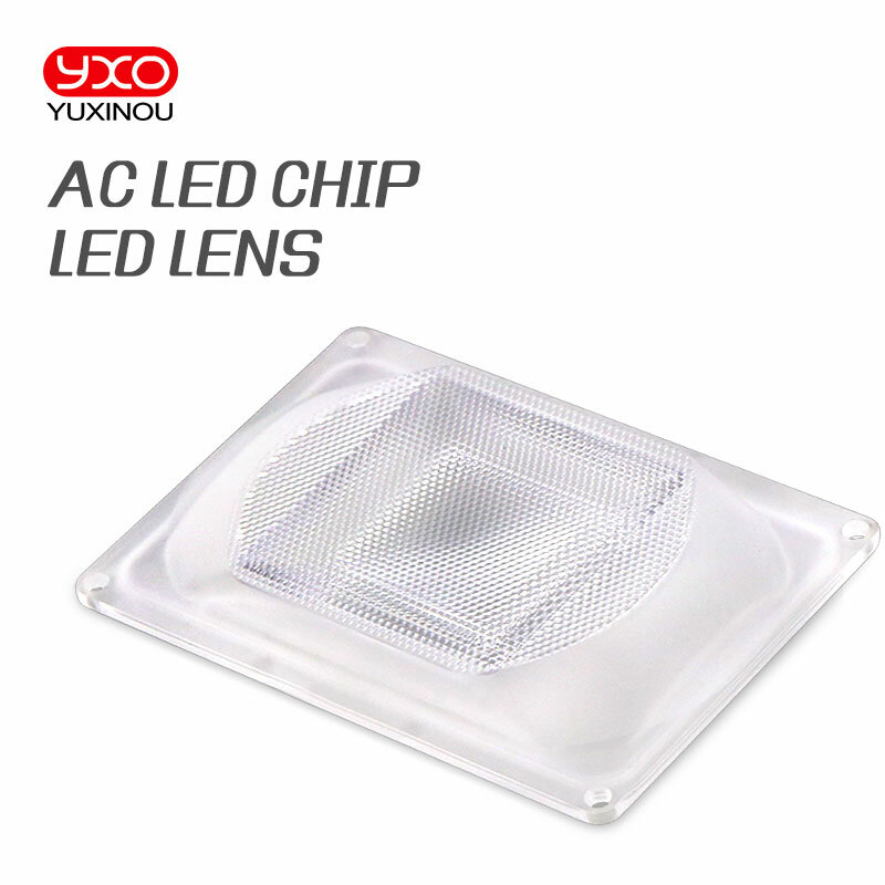 YXO-AC 드라이버리스 LED COB 칩 렌즈 반사경 실리콘 링, AC 110V 220V DOB LED 플러드 조명 용 렌즈, 스포트 라이트 전구 성장
