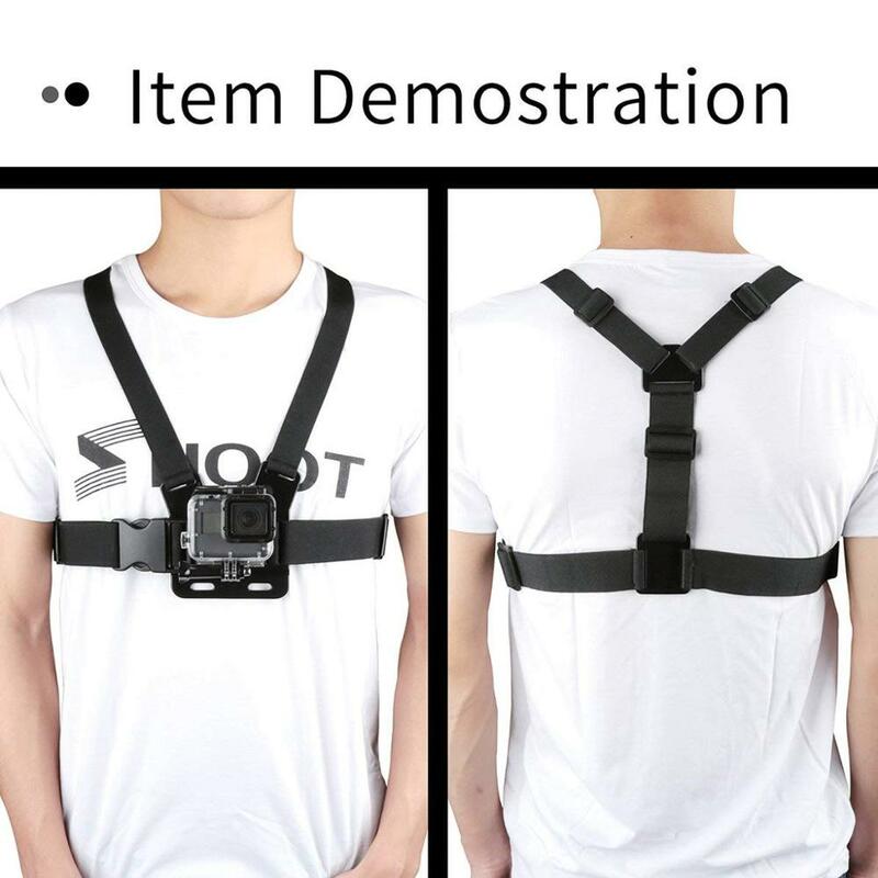 Breasted belt Correa de assembly for GoPro Hero 7 6 5 Xiaomi Yi 4 K Action Camera chest Assembly belt harness SJ CAM SJ