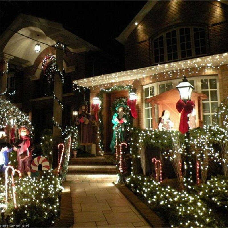 20 متر مقاوم للماء 110 فولت/220 فولت 200 LED عطلة سلسلة أضواء لعيد الميلاد مهرجان حفلة الجنية الملونة عيد الميلاد ديكور LED سلسلة أضواء