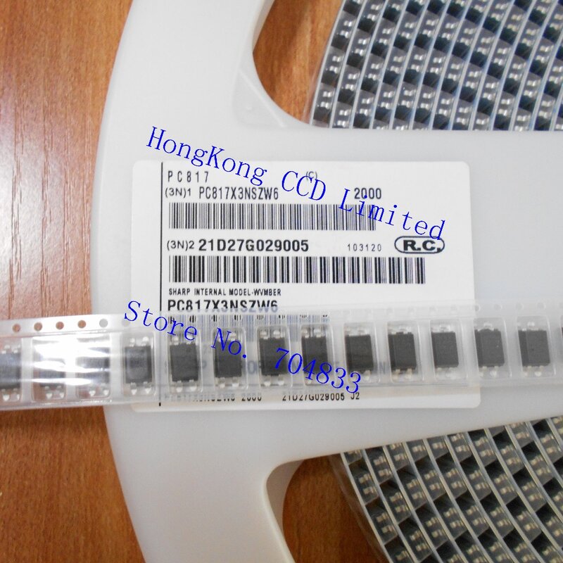 Sortie de Transistor photocoupleur 5KV SMD-4, PC817 SMD-4