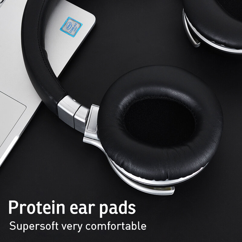 Meidong E7MD PRO-auriculares, inalámbricos por Bluetooth con cancelación activa de ruido, para música, teléfono, subwoofer