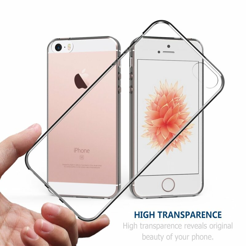 SPECIAL SHOCKPROOF DE SILICONE COVER TRANSPARENT TPU GEL FOR iPhone 5 FREE FROM SPAIN 5S BE