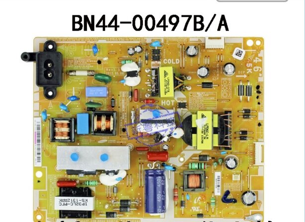 Conecte a fonte de alimentação para a placa video do T-CON, conecte o fio, BN44-00497B BN44-00497A, UA46EH5080R