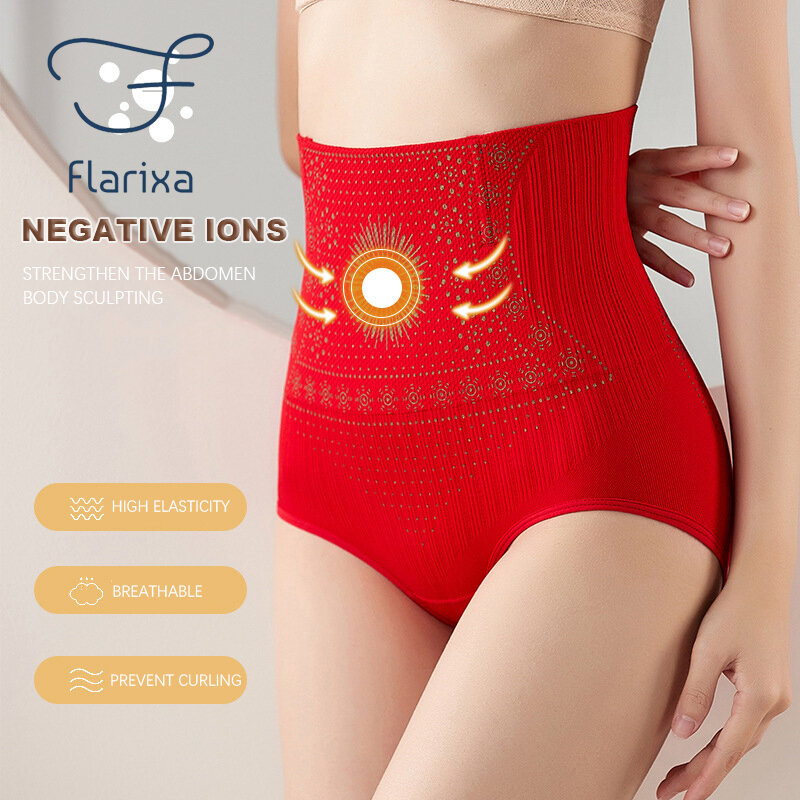 Flarixa – culotte sans couture pour femme, taille haute, ventre plat, sous-vêtement modelant le corps, confort post-partum, culotte abdominale