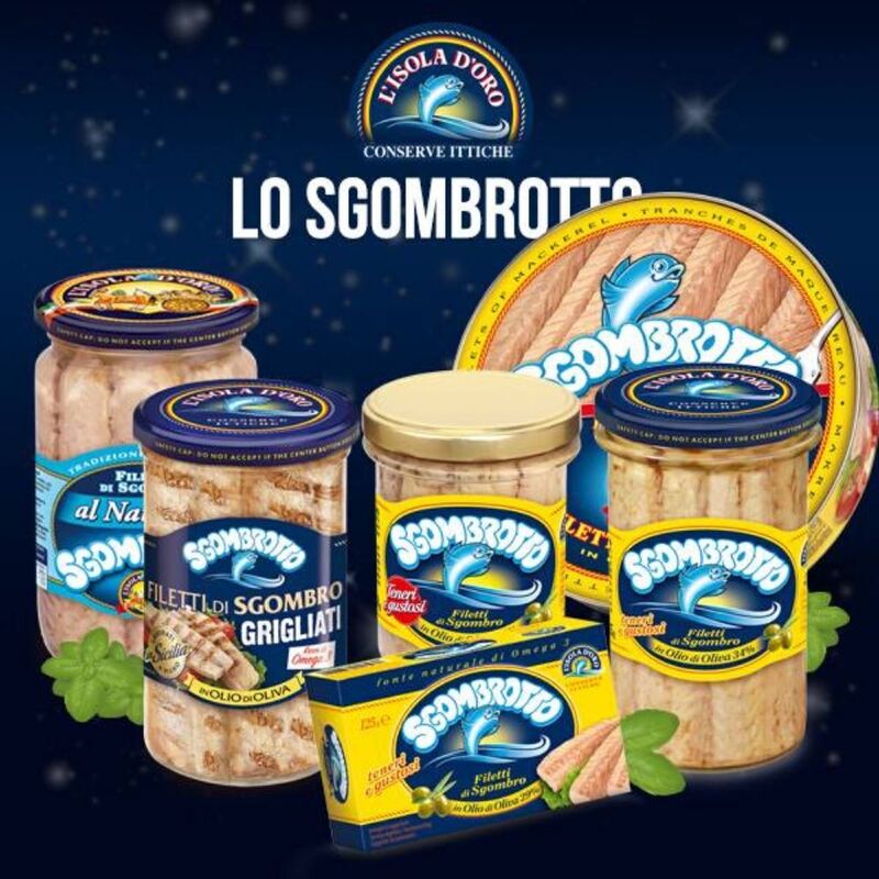 Selección de Tuna isla d'Oro-Tuna caballa, anchoas de Tuna-productos italianos de alta calidad