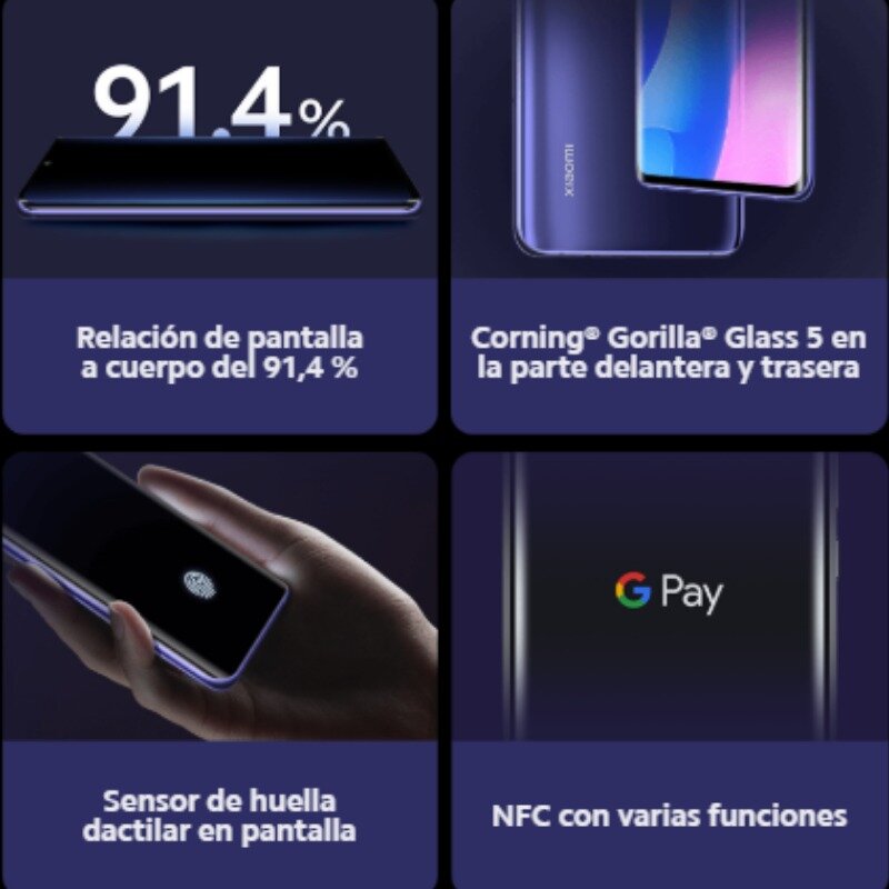 Xiaomi Mi Note 10 Lite (64 Гб ROM con 6 Гб RAM Snapdragon™730 г Nuevo Móvil) [telefono Versión Global para España] note10