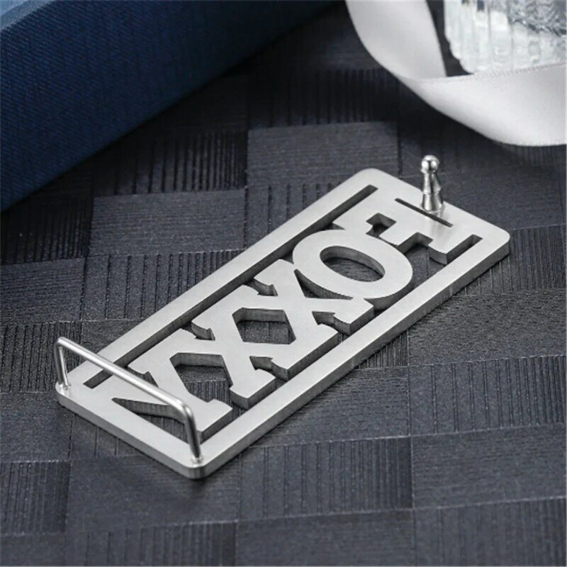 Personalized FOXXY Belt Buckle Fashion Minimalist Buckle  High Quality Stainless steel  Accessories Birthday Gift For Love
