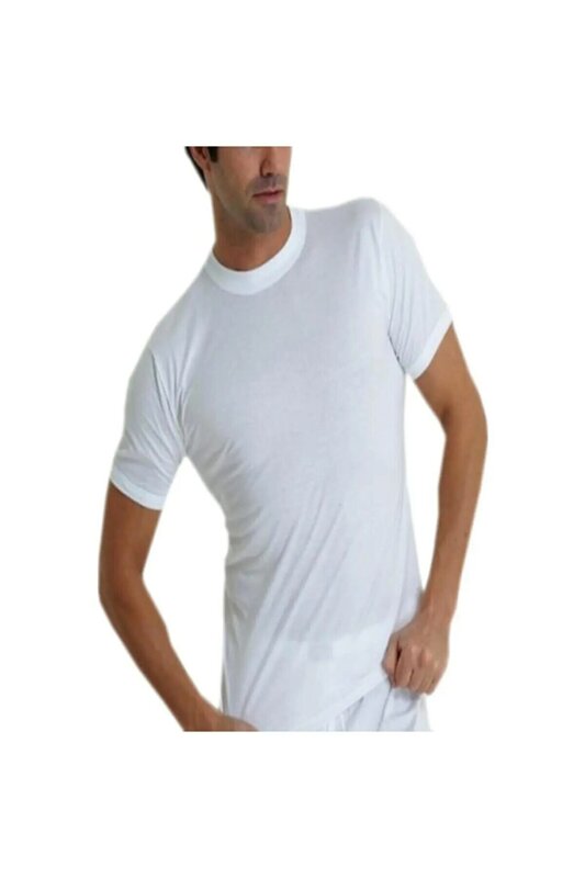 Нательная рубашка мужская с коротким рукавом, 100% хлопок, 4 шт., нулевой воротник, натуральная мягкая и прочная ткань, впитывает пот