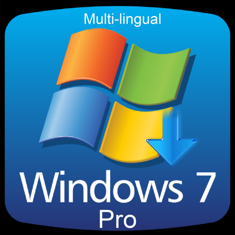 Clé de CODE d'activation professionnelle Windows 7 Pro multilingue