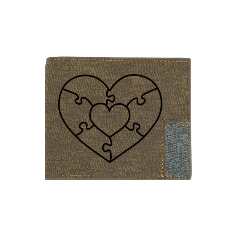 Мужской короткий кошелек без логотипа под заказ, двойной бумажник с надписью на заказ, с гравировкой фото, Молодежный бумажник, Рождественский подарок