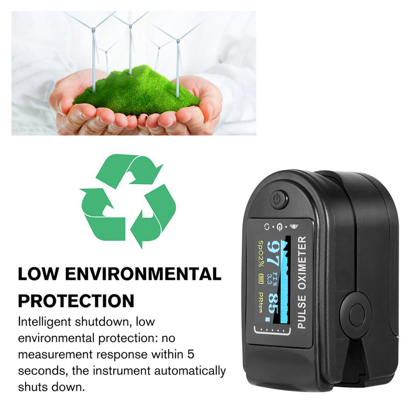 Portable Pulse Oximeter finger oximetro Blood Oxygen SpO2 Monitor Finger Lightweight Sleep-monitoring Heart Beat Saturation