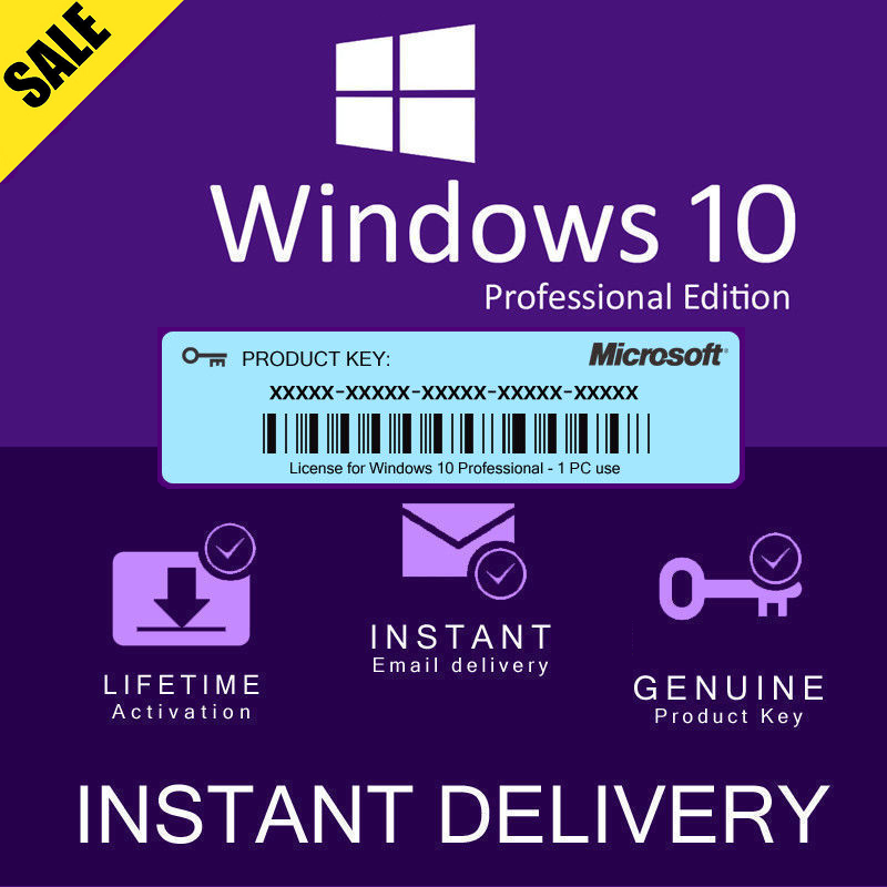 Microsoft windows 10 pro chave 32/64 bit global online ativar ativação de vida-todos os idiomas