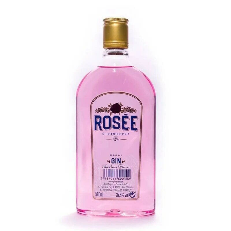 Gin rosée morango, garrafa de plástico 0.5l