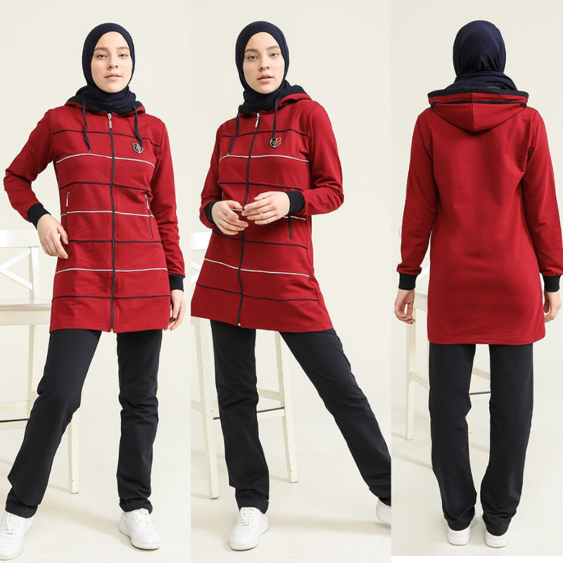 Tracksuit 겨울 시즌 큰 크기 이슬람 패션 아라비아 두바이 패션 트렌드 100% 터키에서 만든 abayas hijab 의류 이슬람