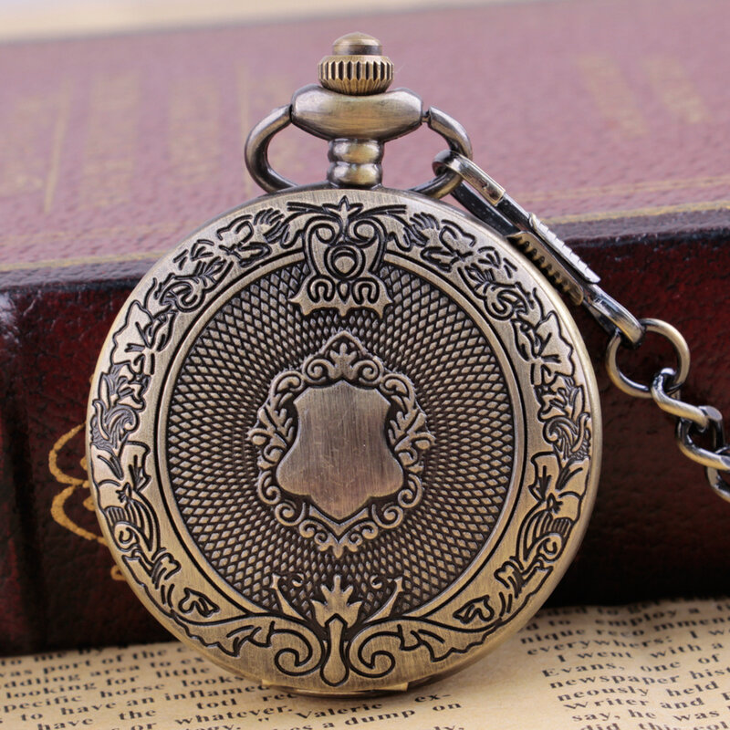 Orologio da tasca al quarzo dal Design classico numeri romani cassa multicolore catena dell'orologio da uomo donna