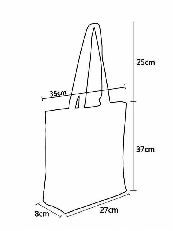 Tas wanita desain hewan kapasitas tinggi tas belanja gambar kucing hitam tas tangan kantor dapat digunakan kembali tas bahu kasual Dropshipping