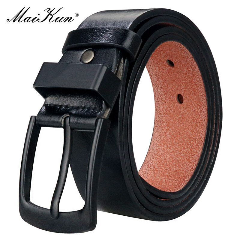Maikun-Cinturón de negocios de moda para hombre, cinturón informal de cuero PU de diseñador de lujo, talla grande