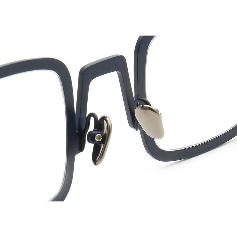 الرجعية النساء التيتانيوم النقي العين إطارات النظارات الرجال البصرية مربع إطارات النظارات موضة كامل حافة معدنية النظارات Rx نظارات الأزرق