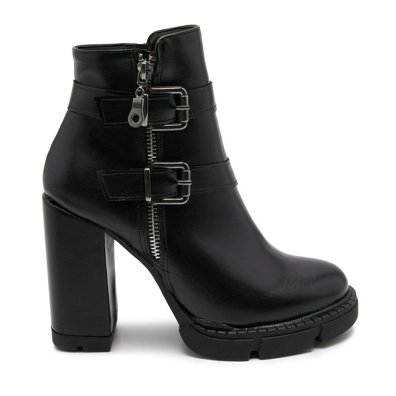 Babba DS – bottes noires d'amour pour femmes. Confortable. Style. Avec fermeture à glissière.