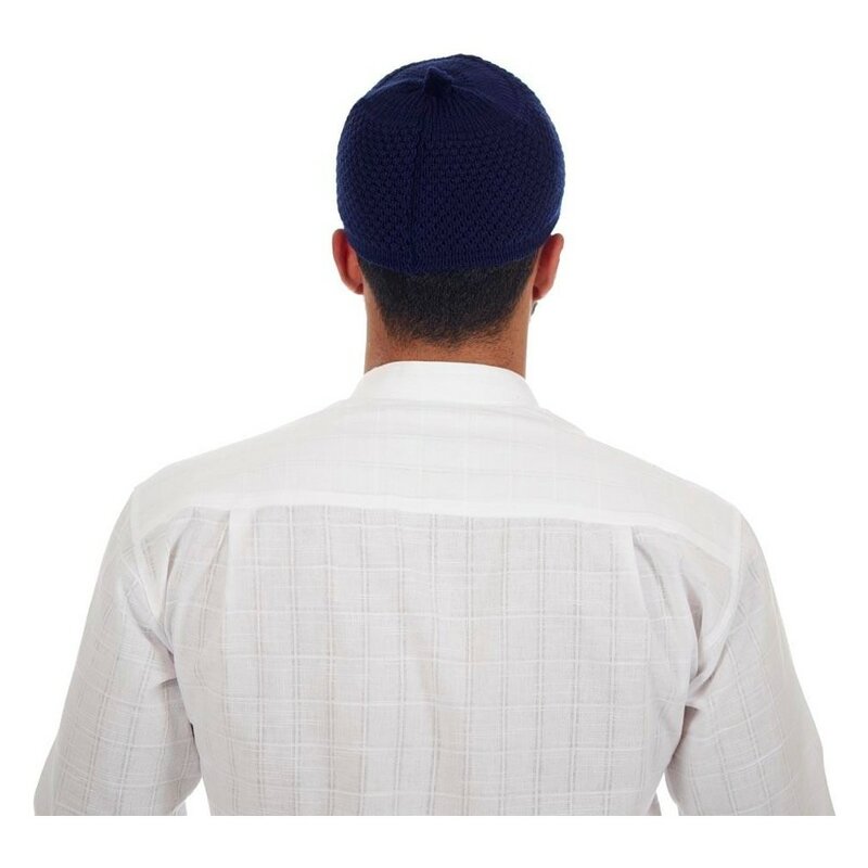 Gorro Beanie ตุรกีมุสลิมอิสลาม Kufi Taqiyah Takke Peci หมวกสวดมนต์หมวกสีทึบ Bobble ยืด