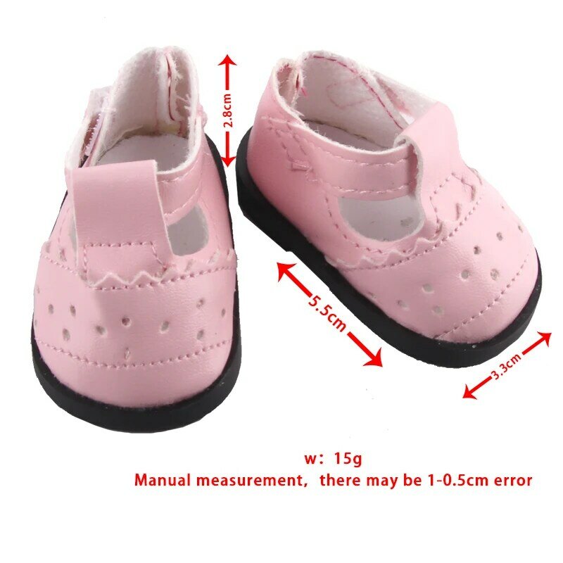 Hollow-carved Design 5.5cm Leather Doll Shoes For 14 Inch American Doll Boots Accessories For Russia,Lesly,Lisa,nenuco DIY Doll