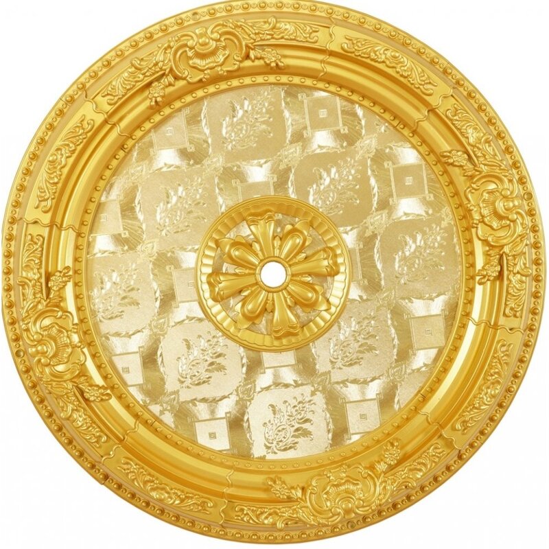 Decorativo redondo projetado vintage olhando medalhão de teto para lustres 90cm 35.43'