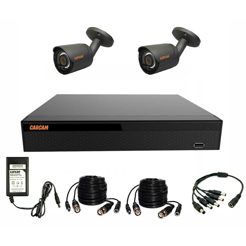 Preparados, listos, CCTV carcam video kit 2m-6