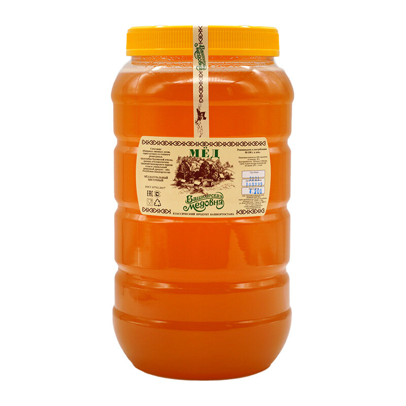 Miele Bashkir girasole naturale Bashkir miele 4200 grammi vaso di plastica