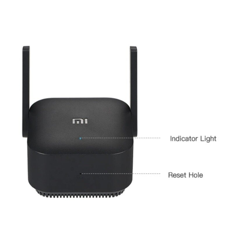 Xiaomi Mi przedłużacz zasięgu Wi-Fi Pro -EU PLUG (Wi-Fi Repeater WiFi sygnału pokrywa Extender Repeater 2.4G Mi bezprzewodowy czarny Router) Gl
