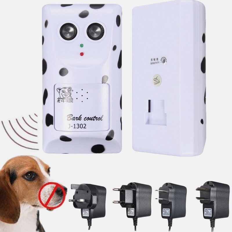 Humanely ultradźwiękowy Stop kontroli szczekanie psa anty nie urządzenie do kontroli szczekania tłumik wieszak 100g2280