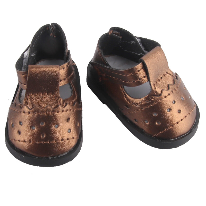 Zapatos de cuero tallados huecos para muñecas, botas americanas de 14 pulgadas, accesorios para muñecas DIY de Rusia, Lesly,Lisa,nenuco, 5,5 cm