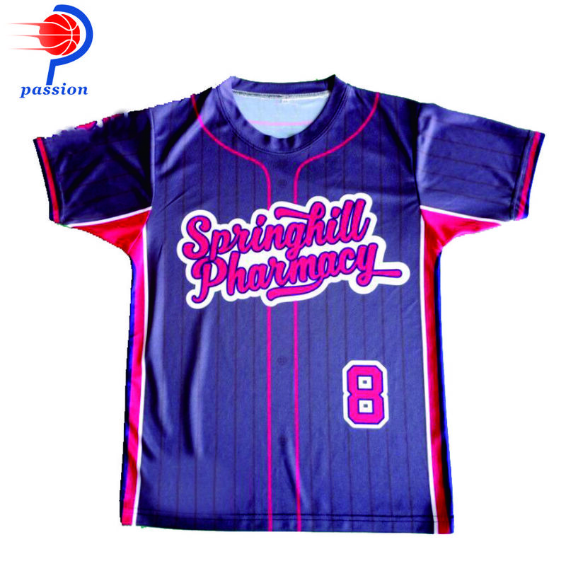 Moq 10 pces $26 cada teamwear personalizado de alta qualidade equipe de beisebol jerseys oem camisa de beisebol profissional