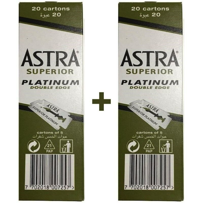 Astra Superior Platinum Double Edge pisau cukur 200 Pcs