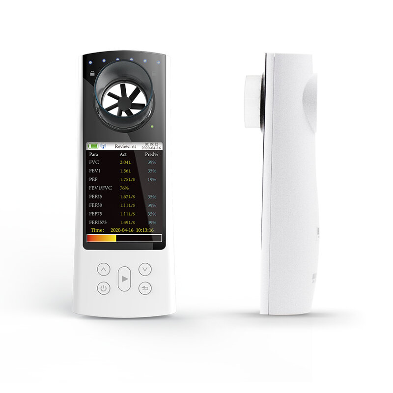 CONTEC Spirometer Bluetooth Digital SP80B Diagnostik Pernapasan Paru Vitalograf Spirometri + Perangkat Lunak PC