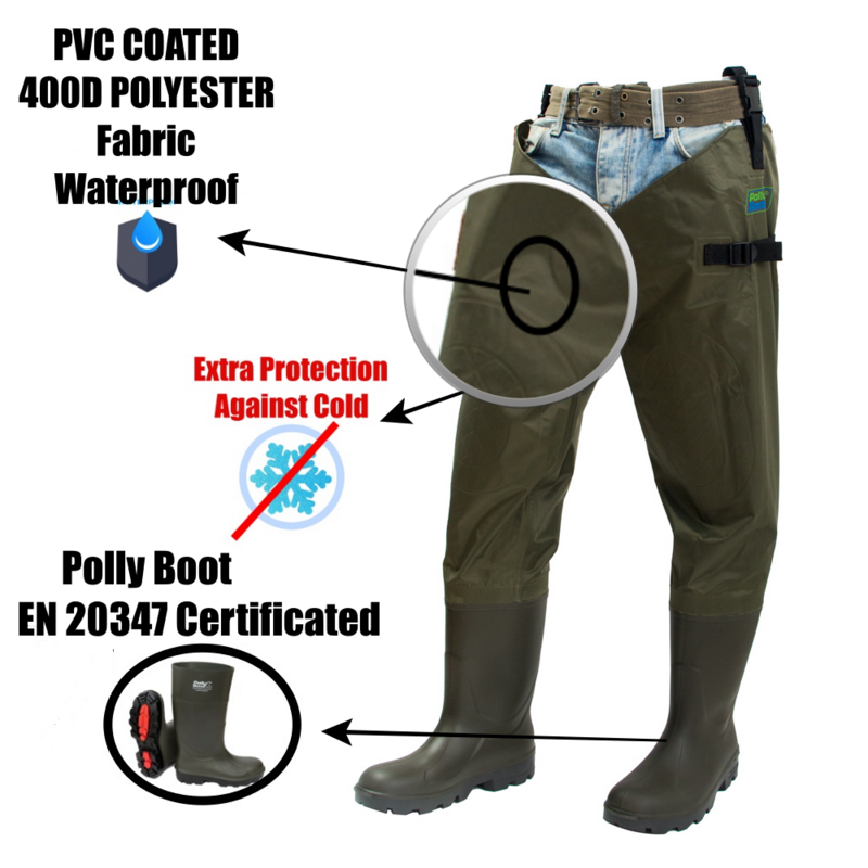 New Fly Fishing Winter Thigh Waders Quick Dry 2022 Breathable Waterproof Cold Resistant Fisherman Boot River Pants for Men
