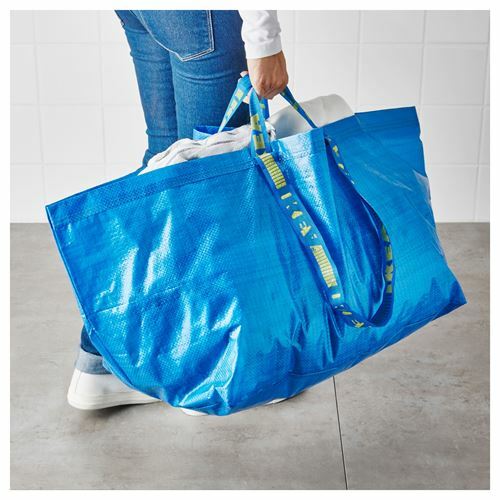 Ikea Blauwe Boodschappentas 71 Liter 2 Stuks