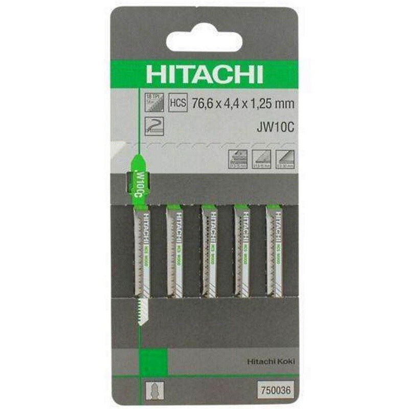 Hitachi 750036 5 peça t tipo conjunto de faca jig profissional madeira