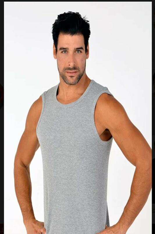 Men's sports basketball undershirt 100% cotton natural soft and durable fabric texture for men absorb sweat