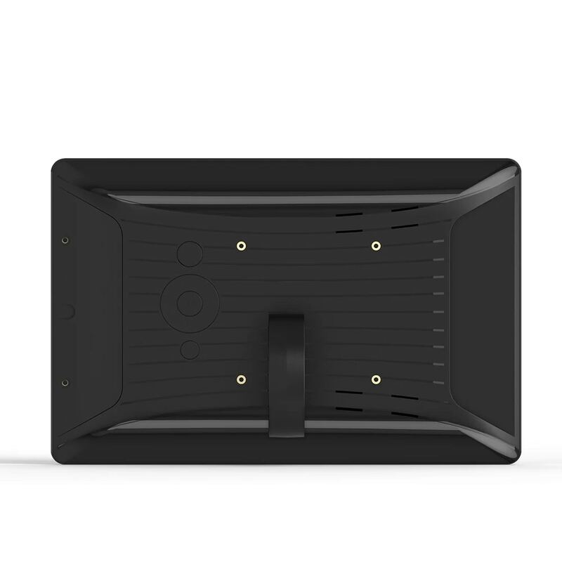 10 inch PoE Android tablet pc flush wall mounted in black (RK3288, 2GB DDR3, 16GB flash, wifi, Ethernet, BT, VESA 75*75mm)