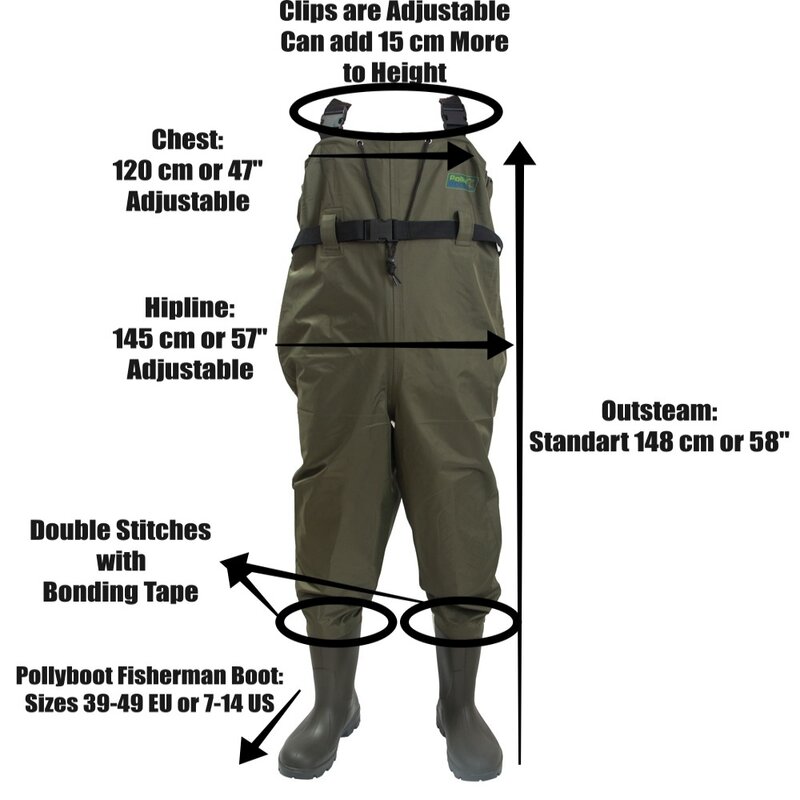 New River Pants PVC Chest Wader High Waterproof Lightweight Breathable Cold Resistant Fisher Boot Hunting Fly Fishing for Men
