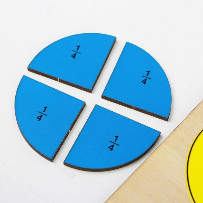 Fractions "cercle" sur la méthodologie de Nikitin, planches: 2 pièces., puzzles, jouets, à part