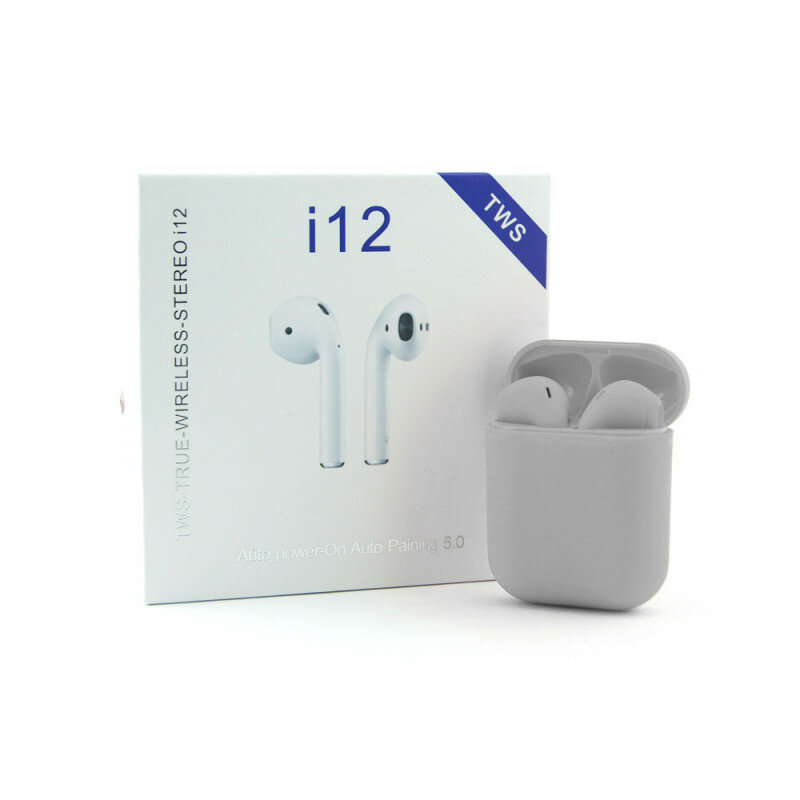 Wireless headphone TWS I12 + AirPods + Original + iPhone + Android + Bluetooth