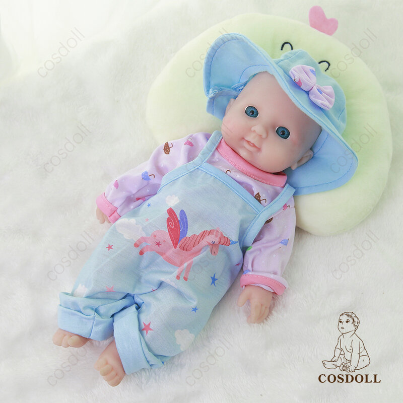 Boneka Reborn COSDOLL 31Cm 1.3Kg 100% Boneka Bebe Reborn Silikon Mainan Bayi Realistis untuk Mainan Bayi Anak-anak Hadiah Anak-anak Bayi Bebe #09