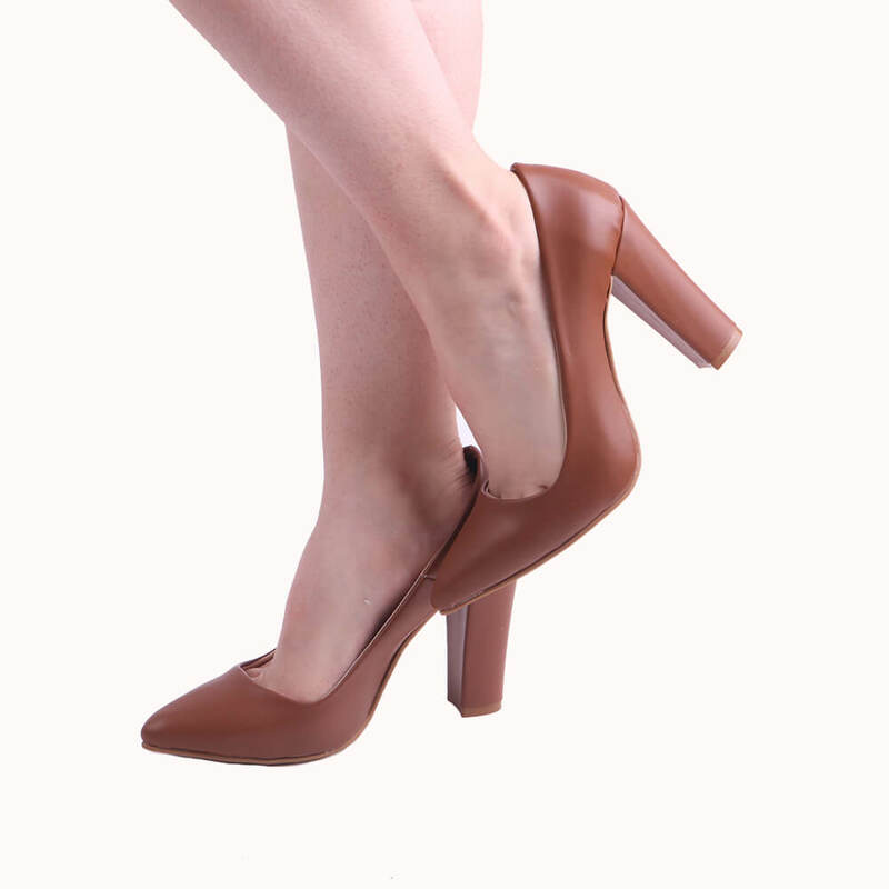 2023 mules sandálias das mulheres 10 cm saltos altos tamanho grande 34-45 sapatos de salto grosso de couro do falso marrom mulher bloco sapatos de salto para mulher