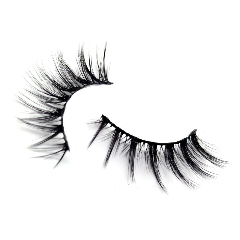 LOVE·THANKS 1 pair luxury false faux mink eyelashes criss-cross volumn extension makeup false lashes individual package F03