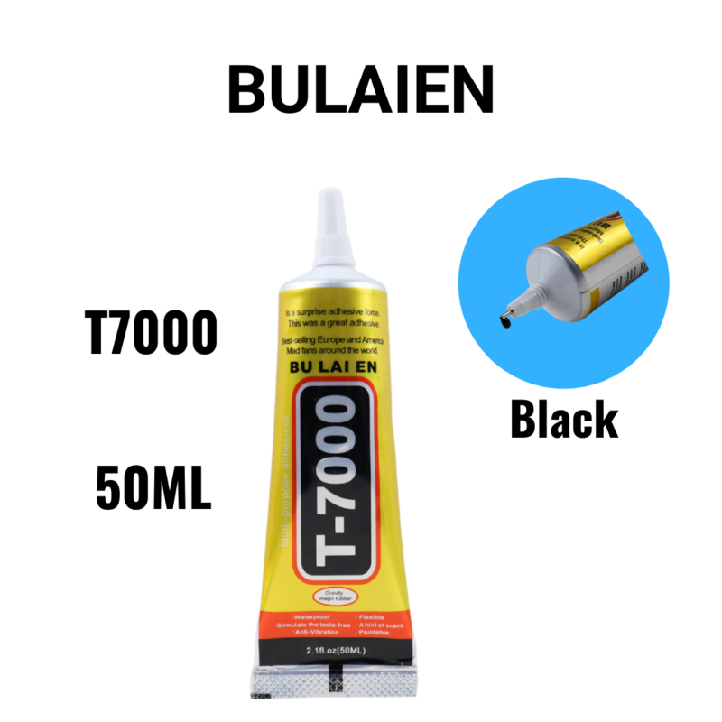 50ML Black Contact Phone Repair Adhesive Electronic Components Glue With Precision Applicator Tip