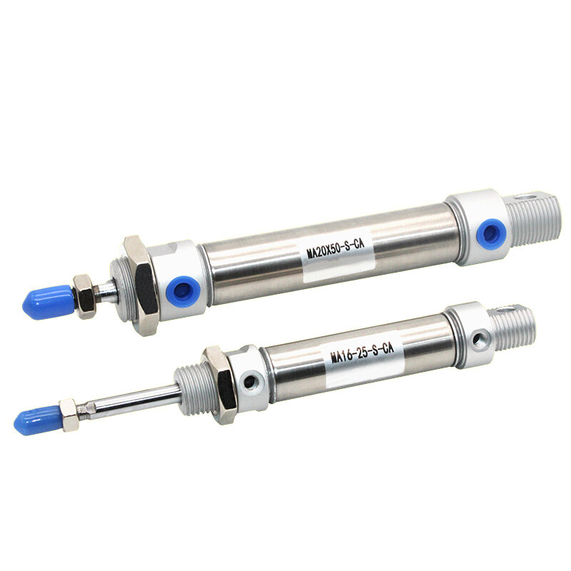 MA16/20/25/32/40 Series Stainless Steel Magnetic Ring 25-500Mm Stroke Double Acting Small Mini Pneumatic Air Cylinder