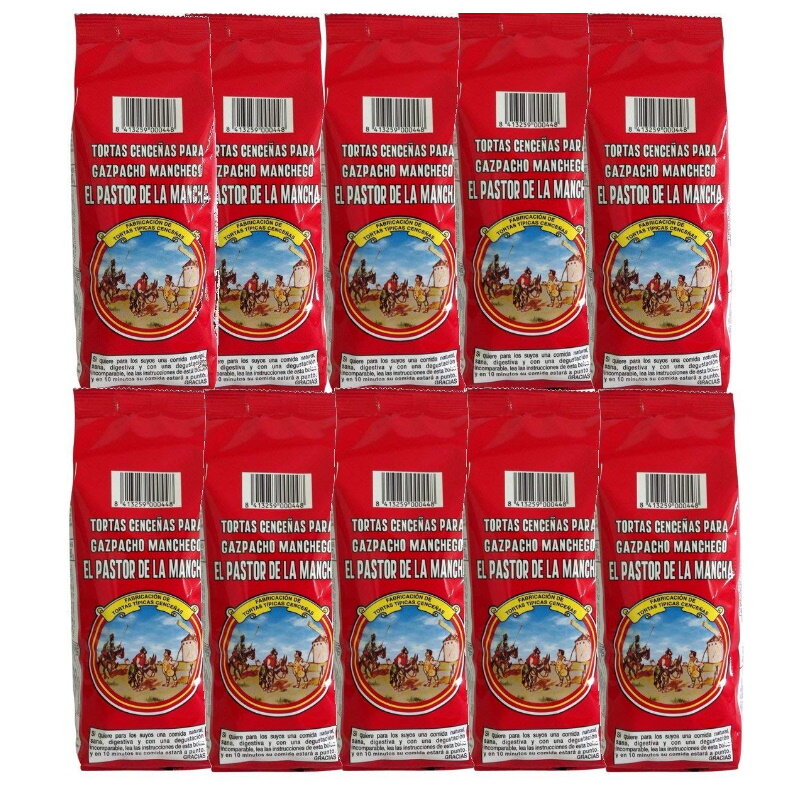 Cakes cenceñas for gazpacho manchego 200g. [PACK 10 PCS]