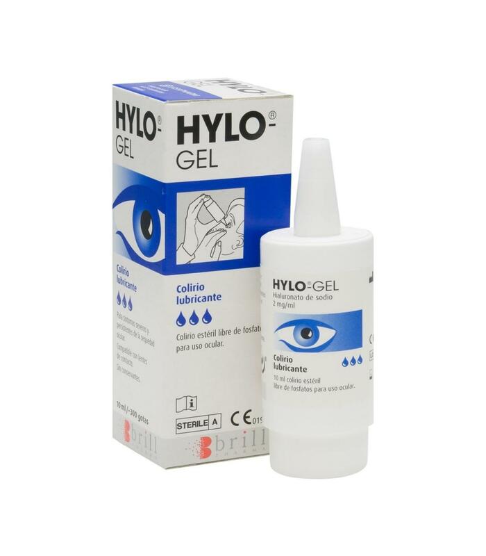 Hylo gel de olho lubrificante, hialuronato de sódio, 10ml, solução para aliviar a secura dos olhos, reduz a fadiga ocular