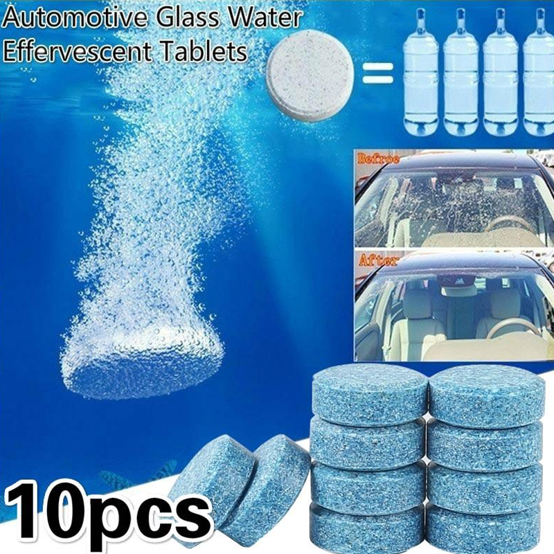 Detergente per vetri auto tergicristallo Tablet Washer fluido compressa di vetro effervescente lavavetri pillole Pellet accessori per vetri auto